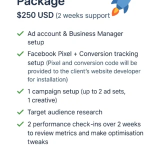 Facebook Ads Basic Launch Package